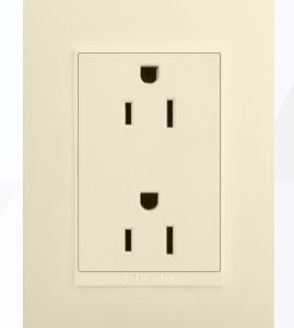BT LUZICA TOMACORRIENTE DOBLE POLARIZADO PU1228TRM MARFIL