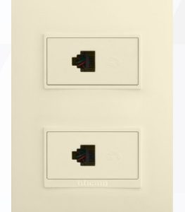 BT LUZICA TOMA DATOS DOBLE RJ45 CAT6 PU1292M MARFIL