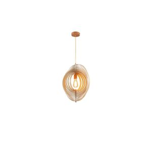 IM1 LAMPARA COLGANTE ESTILO EN MADERA MEDIANA DEC-WD11 1L E27