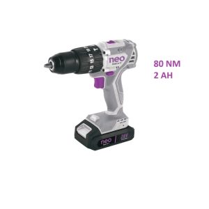 NEO TALADRO PERCUTOR S/CARBONES 20V 13MM 2AH TP 1213/4/20 K2 (1033619902)