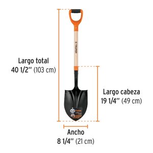 TRUPER PALA CARRILERA MANGO CORTO PRY-P (17160)