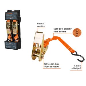 TRUPER SUJETADOR CON MATRACA 408KG 2PZ SU-400R (101739)