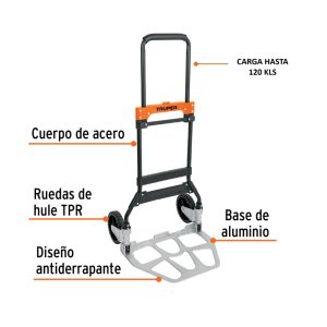 TRUPER PERRA ALUMN PLEGABLE 120KG DIA-120 (103198)