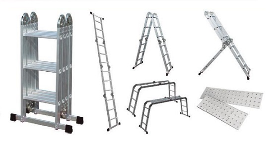 ESCALERA MULTIFUNCION T/ANDAMIO 3.5MTS 150KLS