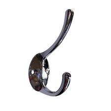 GANCHO PERCHA ALUMINIO CROMADO 5004 DOBLE BASE OVALADA GD5010/CP (07070308)