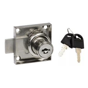 CERRADURA MUEBLE PARA VITRINA 140MM FERRO – CÓD: 1872