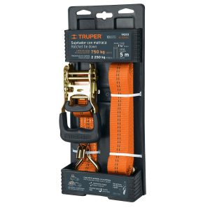 SUJETADOR CON MATRACA TRUPPER SU-2250C 750KGS LIM. DE CARGA RECOMENDADO